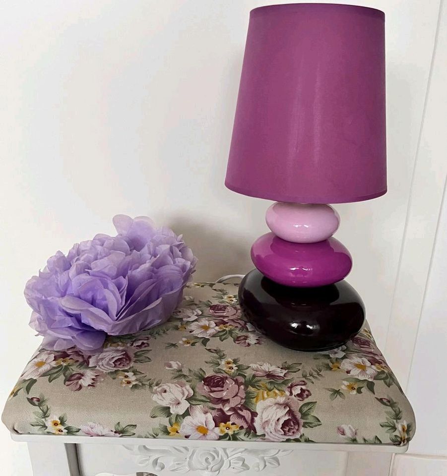 Tischleuchte, mit Keramikfuß und Textilschirm, Steinoptik, lila in  Brandenburg - Potsdam | eBay Kleinanzeigen ist jetzt Kleinanzeigen