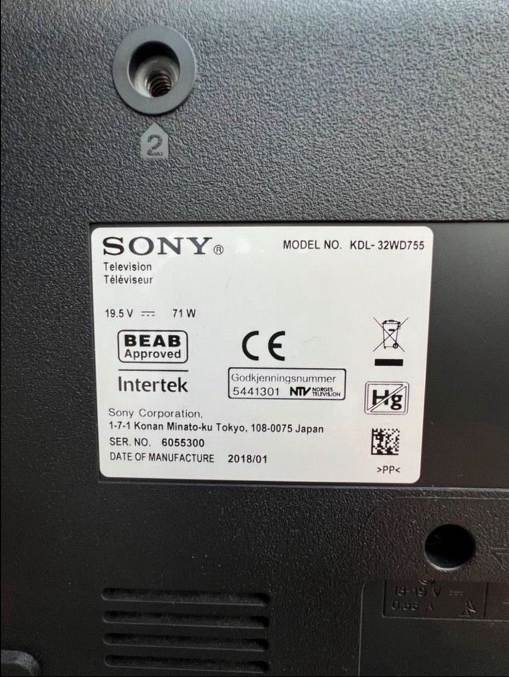 Smart Tv Sony 32zoll kaum benutzt! in Rastow