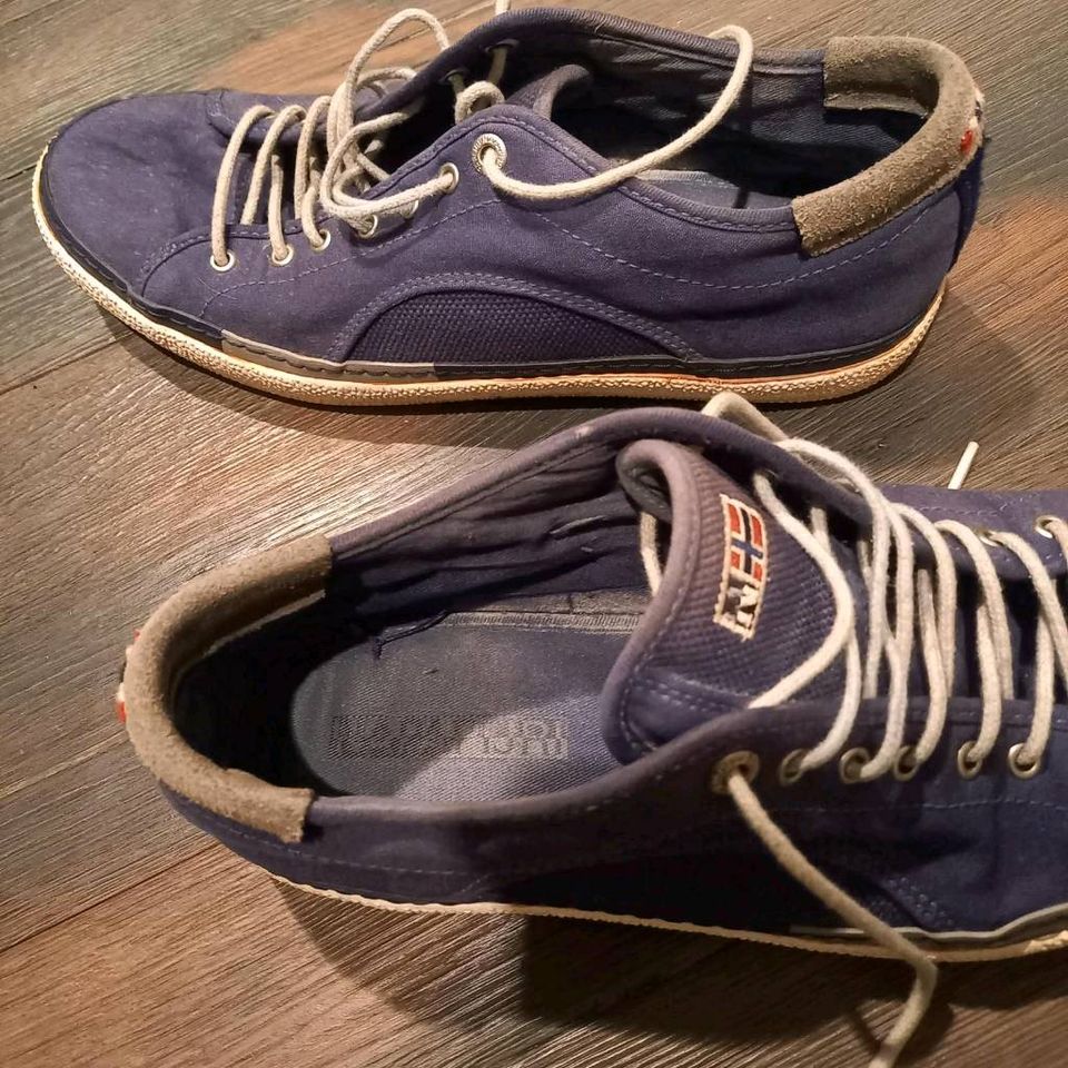 Sneaker von Napapijri, Stoff blau,Größe 46 in Burgwedel