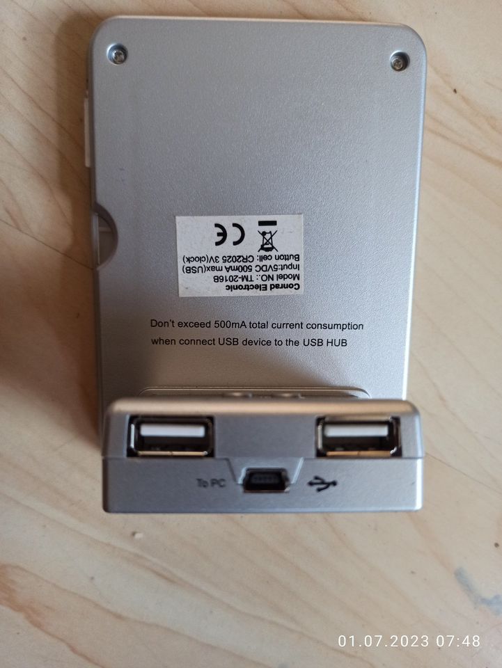 USB-Hub mit Bilderrahmen, Uhrzeit +Datum NEU! in Markneukirchen