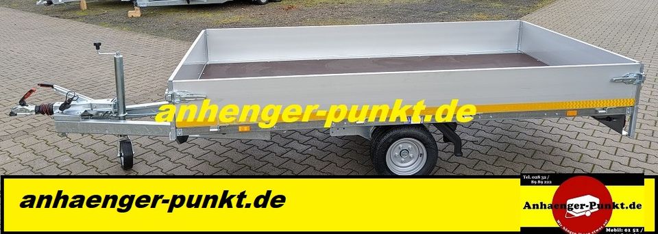 TIEFER Hochlader Anhänger 3, m x 1,53 m 1500kg MOTORRAD 1,5 to in Kevelaer