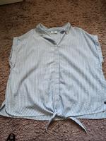 Damen Bluse Gr. L 44/46 weiß/blau Nordrhein-Westfalen - Altenbeken Vorschau