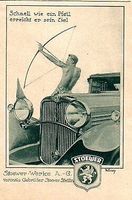 Stoewer Oldtimer Werbung Reklameanzeige Vintage-Deko 1930 Baden-Württemberg - Schopfheim Vorschau