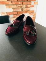Damen Slipper/Loafer/Mokassins MADELEINE Bordeaux Rot 40 Bayern - Fürth Vorschau