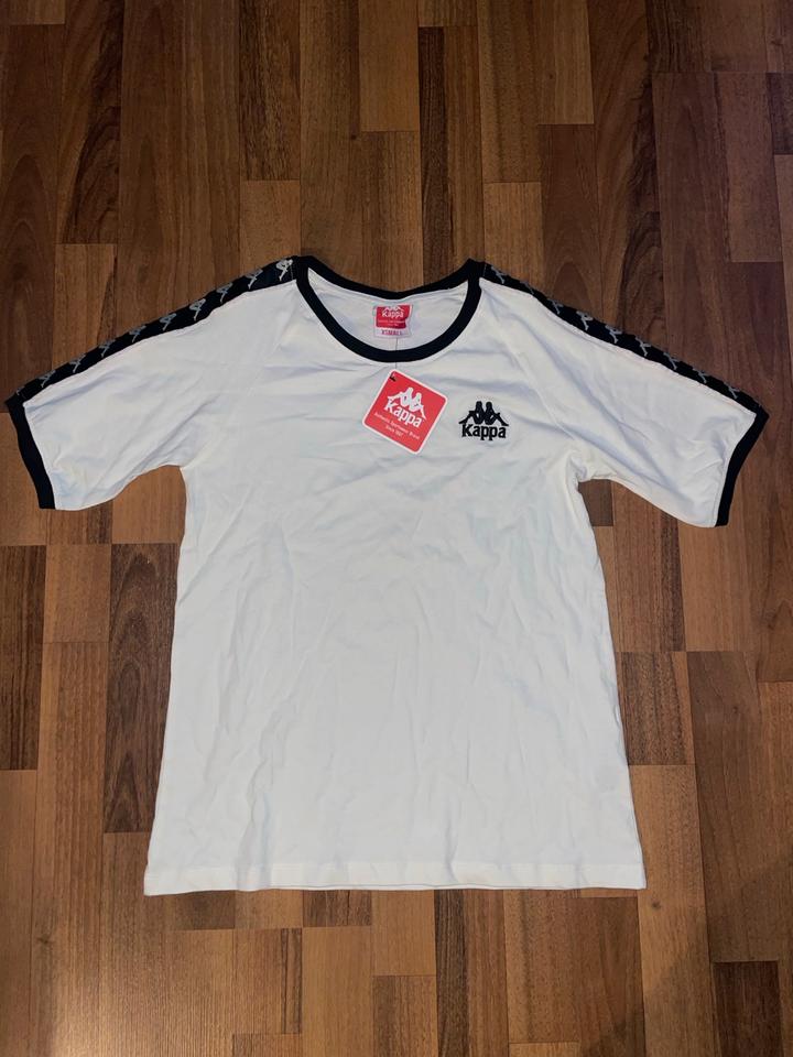 Kappa T-Shirt Vinted 90er Oberteil Gr. XS retro weiß in Coswig