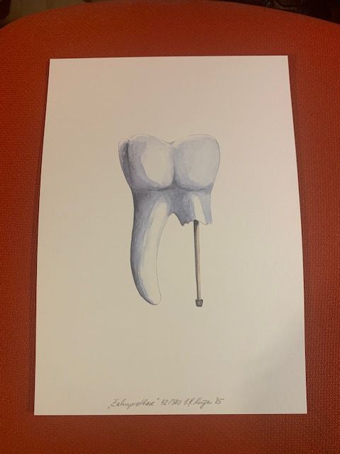 8 Lithographien Zahnmotive handsigniert, Auflage 380 in Bad Herrenalb