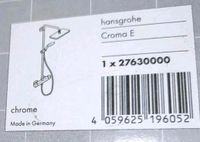 Hansgrohe Chroma E showerpipe 280 Duschsäule Dusche Regendusche Sachsen-Anhalt - Zörbig Vorschau