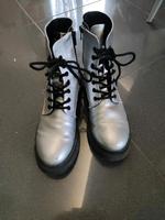 Boots silber metallic Hessen - Bad Hersfeld Vorschau