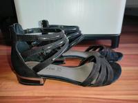 Tamaris Sandalette schwarz silber Riemen 37 Leder Bayern - Hausham Vorschau