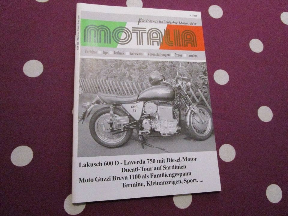 Motalia Heft 206, Lukusch 600 D, Laverda 750 mit Dieselmotor in Limburg