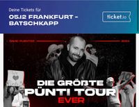 2 Tickets David Puentez 05.12.24 Frankfurt Die größte Pünti Tour Baden-Württemberg - Karlsruhe Vorschau