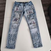 Jeans mit Glitzer von denim, Größe 38 Mecklenburg-Vorpommern - Lübow Vorschau