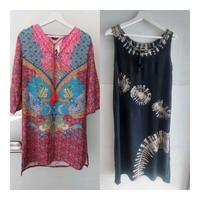 Sommer Kleid NEU Hippie Boho Batik Gr.40/L bunt pink blau Muster Bayern - Geisenhausen Vorschau