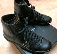 Yves Saint Laurent Sneaker High schwarz gold Leder Sachsen-Anhalt - Kabelsketal Vorschau