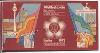 DDR Markenheftchen 7.1 Weltfestspiele allseitig durchgezähnt, pos Bayern - Würzburg Vorschau