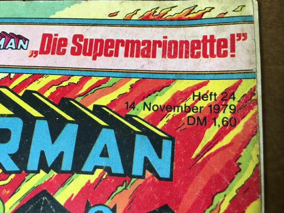 Superman Batman Heft 24 14. November 1979 Die Supermarionette in Berlin