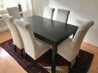 Ikea Bjursta Esstisch ausziehbar Tisch  6 Stühle Leder München - Allach-Untermenzing Vorschau