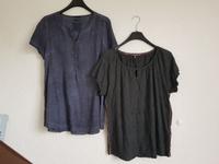 2er Pck. Street One Shirts batikblau und grün, Gr. 42 Hessen - Felsberg Vorschau