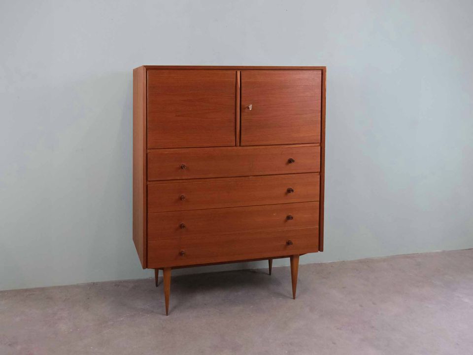 Vintage Kommode Highboard Teak 50er 60er 70er MidCentury in Gießen