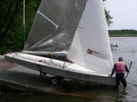 Segeljolle 505er, Bootswerft Mader, ínkl. Trailer mit Slipwagen Niedersachsen - Hameln Vorschau