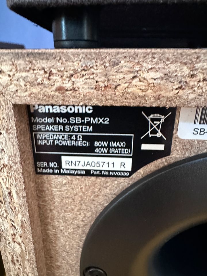 Panasonic Lautsprecher SB PMX2 neuwertig und unbenutzt in Speyer