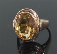 Citrin Ring 333er Gelbgold Nordrhein-Westfalen - Herne Vorschau