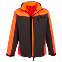 Softshelljacke, gefüttert, grau./leuchtorange, Gr. S,M+L Niedersachsen - Wunstorf Vorschau