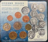 Griechenland Euro-KMS 2007 mit 2 Euro Stier im Original Folder Berlin - Charlottenburg Vorschau
