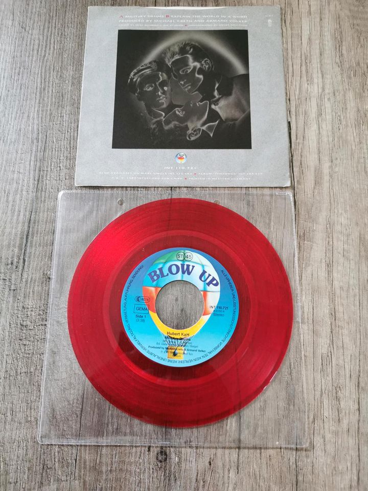 Vinyl Single 7 " Hubert Kah Red Vinyl in Waal