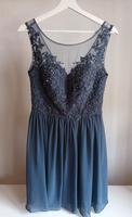 Laona Kleid Abendkleid mit floralen Stickereien  rauchblau blau Bayern - Michelau i. OFr. Vorschau