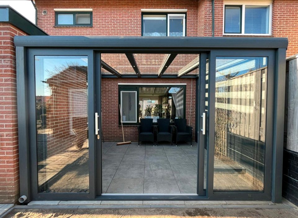 Veranda, Pergola, Terrassendach, Glas schiebetür in Burgbernheim