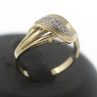 Bicolor Diamant Gold Ring 585 14 Kt  0,05 Ct www.juweliero.de Innenstadt - Köln Altstadt Vorschau