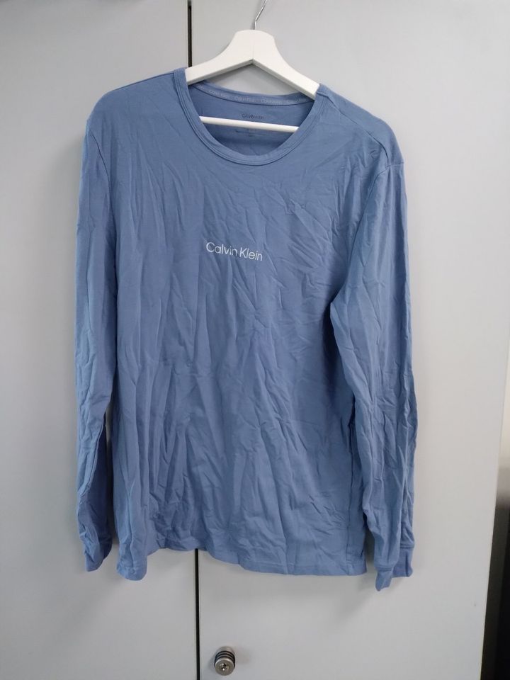 Calvin Klein Herren L/S Rundhalsausschnitt Pyjamaoberteil, M in Körle