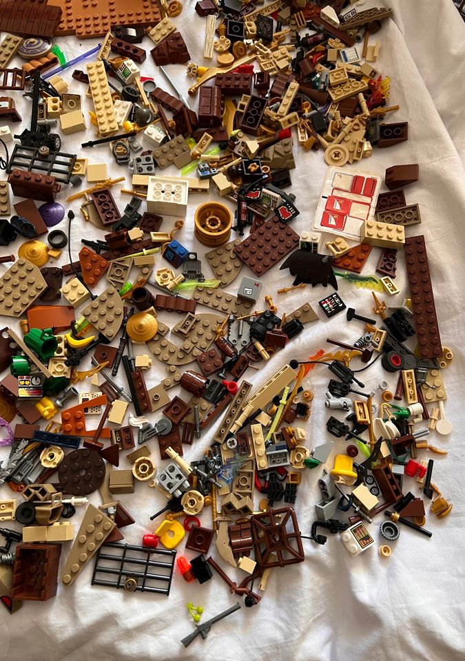 LEGO Bausteine KONVOLUT braun verschiedene Steine Boot Baum Platt in Berlin