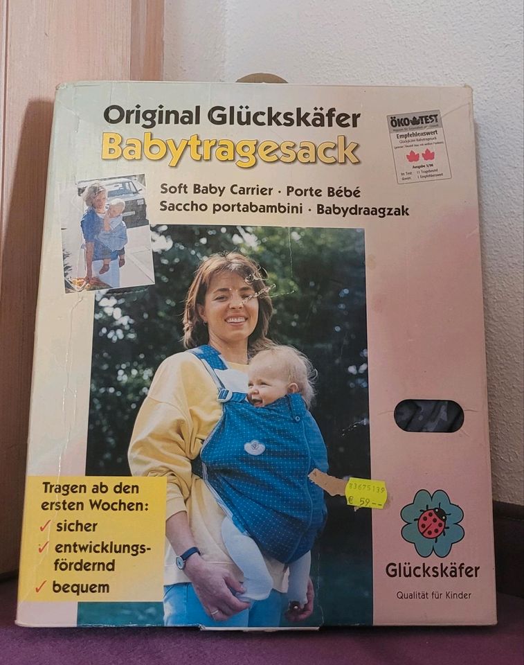 Original Glückskäfer Babytragesack in Rain Lech