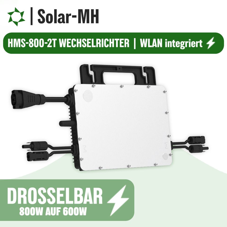 Balkonkraftwerk 820 Watt PV-Module Hoymiles HMS-800-2T WIFI in Bielefeld