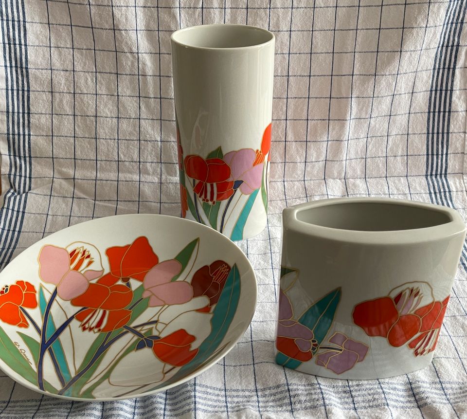 Rosenthal Konvolut 1 Teller 2 Vasen von W. Bauer StudioLine in Untermeitingen