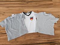3 x jungen shirt tshirt Deutschland Trikot 74 80 weiss grau Baden-Württemberg - Illerkirchberg Vorschau