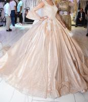 Verlobungskleid mit langer Schleppe / Abendkleid GoldBeige Nordrhein-Westfalen - Raesfeld Vorschau