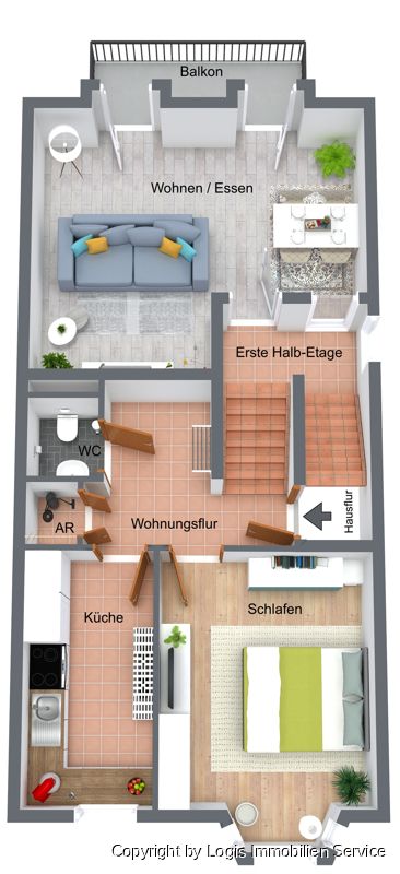 Investieren Sie in Lebensqualität: Maisonette mit Split-Level-Raffinesse als lukrative Kapitalanlage in Bonn