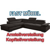 NEU! Ecksofa Alcudia Schwarz Nubuck ! Kopfteilverstellung Nordrhein-Westfalen - Löhne Vorschau