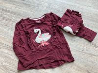 Setpreis Zwillinge Shirt Pulli 116 Schwan Bordeaux Thüringen - Kindelbrück Vorschau