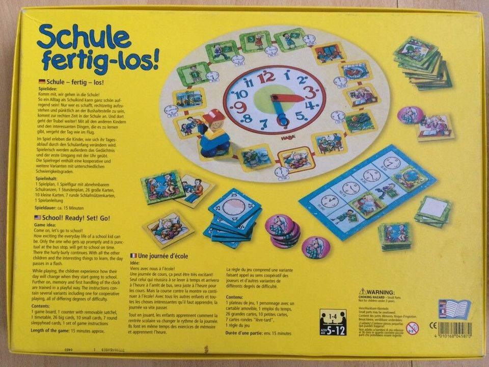 Haba Spiel „Schule fertig- los!“ in Hillerse