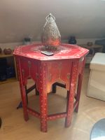 Orientalische Lampe, Tisch aus Tunesien und Kissen Pouf Nordrhein-Westfalen - Sonsbeck Vorschau