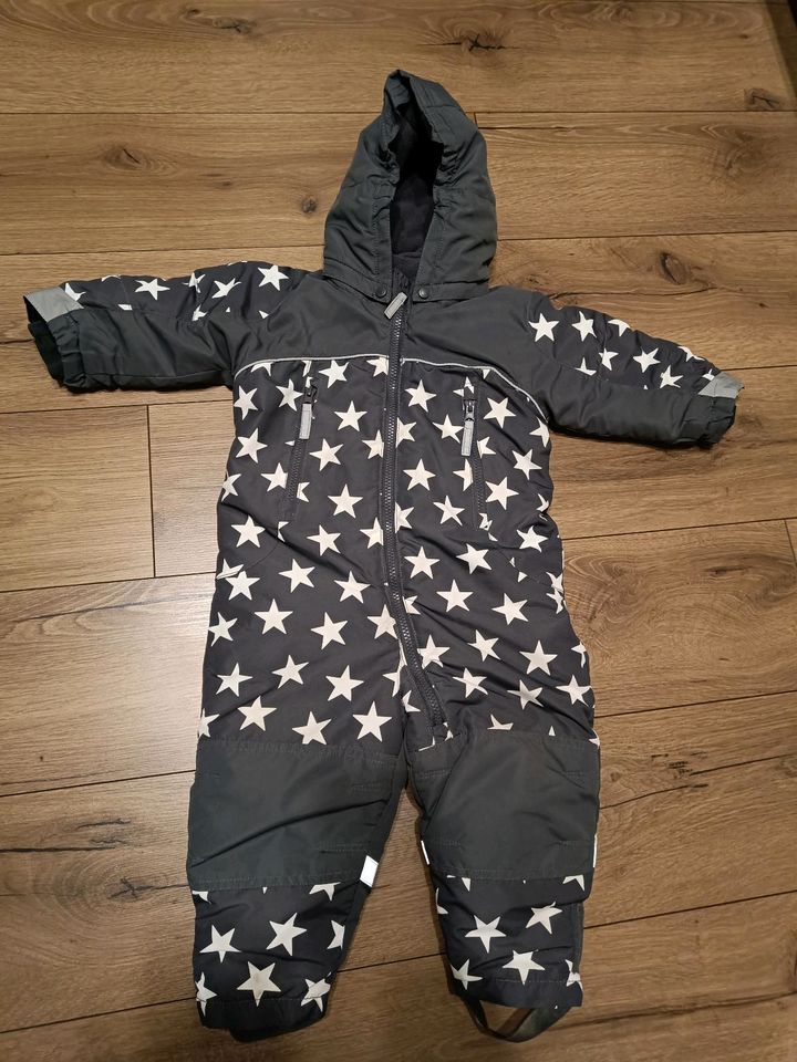 H&M Winteranzug Schneeanzug Overall Gr. 86 grau Sterne in Moers