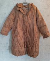 Langer brauner Mantel im Daunen-Look (L-XL) Hessen - Lich Vorschau
