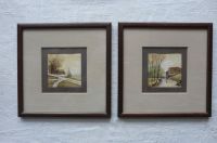 2 Aquarelle, Landschaft und Wassermühle und 1 Lithographie Schleswig-Holstein - Eggebek Vorschau