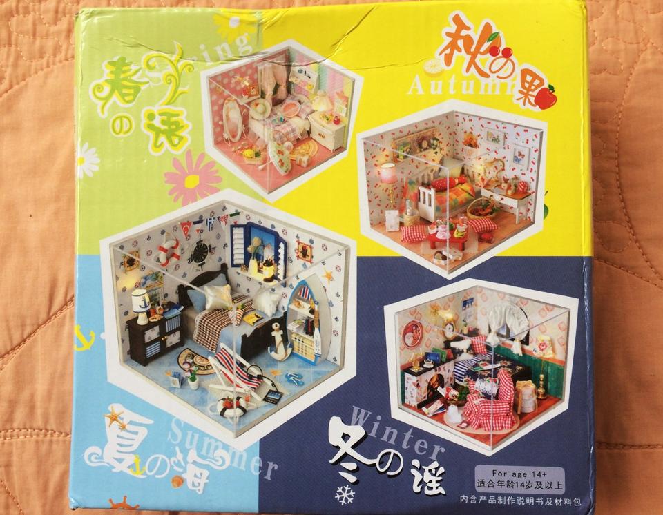 DIY Dollhouse Miniatur Bausatz herbstliches Zimmer mit Licht in Kaiserslautern