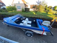 Motorboot mit 70 PS Außenborder und Trailer Niedersachsen - Hessisch Oldendorf Vorschau