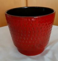 Übertopf Blumentopf Keramik Vintage rot Niedersachsen - Leer (Ostfriesland) Vorschau